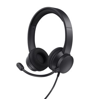 TRUST Headset Ayda USB-ENC PC, On-ear Headset schwarz