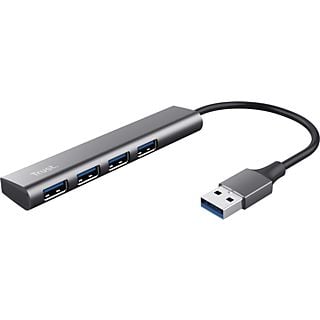 TRUST Halyx 4-poorts Aluminium USB 3.2 Gen 1 hub - 4 extra USB-A poorten