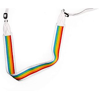 Correa  - Polaroid Camera Strap Flat Rainbow White / Correa para cámara Polaroid POLAROID, Multicolor