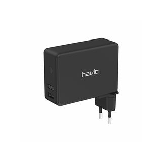 Powerbank - HAVIT H147 CARGA INALAMBRICA, 4400 mAh, 2 X USB, Negro