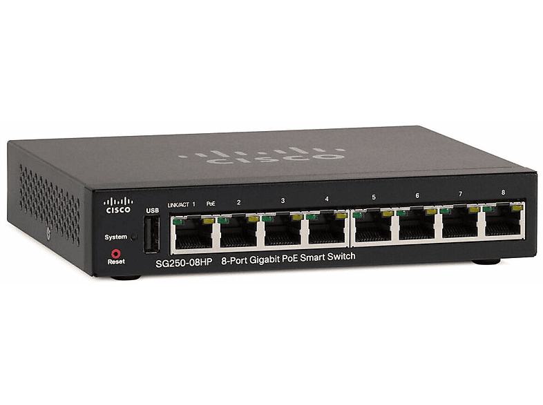 Switch  - SG250-08HP-K9-EU CISCO