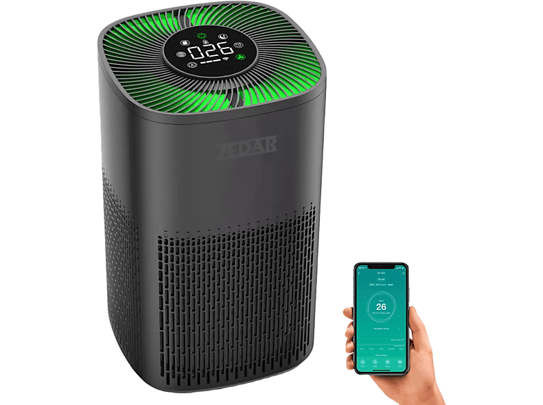 ZEDAR L600 Luchtreiniger – Zwart