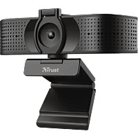 MediaMarkt TRUST Teza - Geavanceerde 4K Ultra HD-webcam - Inclusief statief - Privacyfilter - Twee microfoons Webcam aanbieding