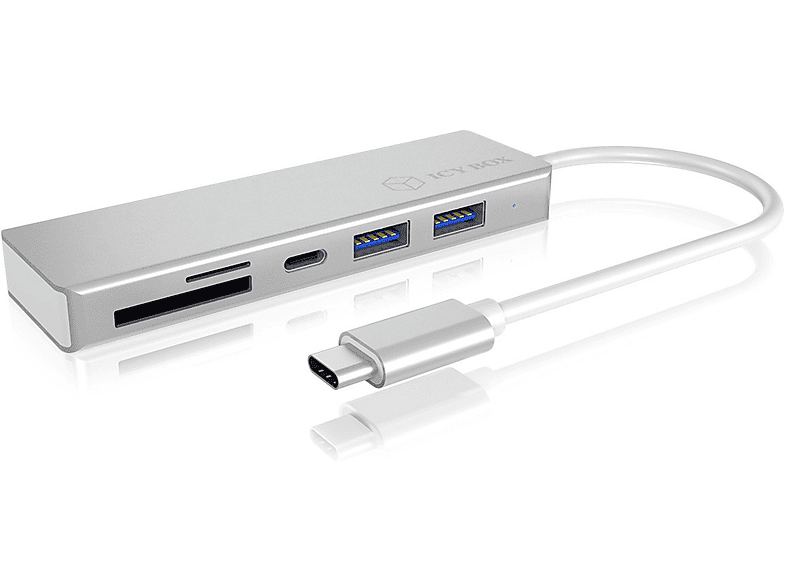 Raidsonic Ib Hub Cr Usb Type C Hub Hub Silber Mediamarkt