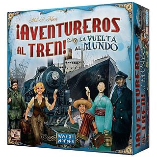 Juego de mesa  - ¡Aventureros al Tren! La Vuelta al Mundo ASMODEE, 8 año(s)