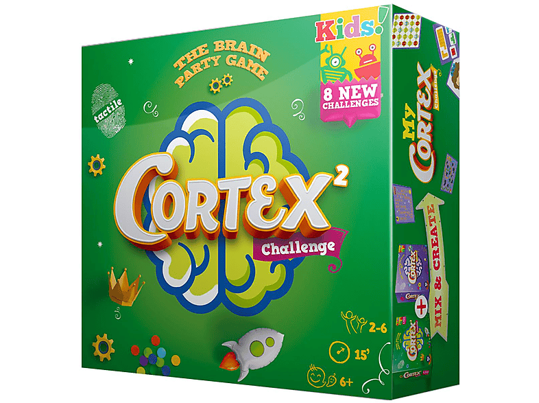 Cortex² Challenge Kids - Gioco Da Tavolo Per Bambini 6+ | Sfida Di Memoria E Tatto