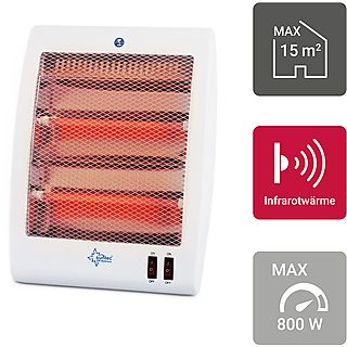 Calefactor Radiante - SUNTEC Heat Ray 800 Desktop, 800 W, blanco