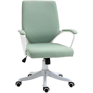 Silla de oficina  - Basculante, Reposabrazos y Altura Ajustable, Carga 120 kg, 62x69x92-100 VINSETTO, Verde