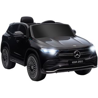 Coche eléctrico infantil - HOMCOM Mercedes-Benz EQA, 12V, Control Remoto, Música, Bocina, 3-8 km/h, 3-8 Años