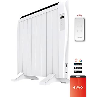 Emisor térmico - EVVO C8, 1200 W, 2 niveles de calor, Blanco