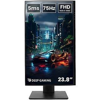 Monitor gaming - DEEPGAMING MON24FHD, 24 ", Full-HD, 5 ms, 75 Hz, Negro