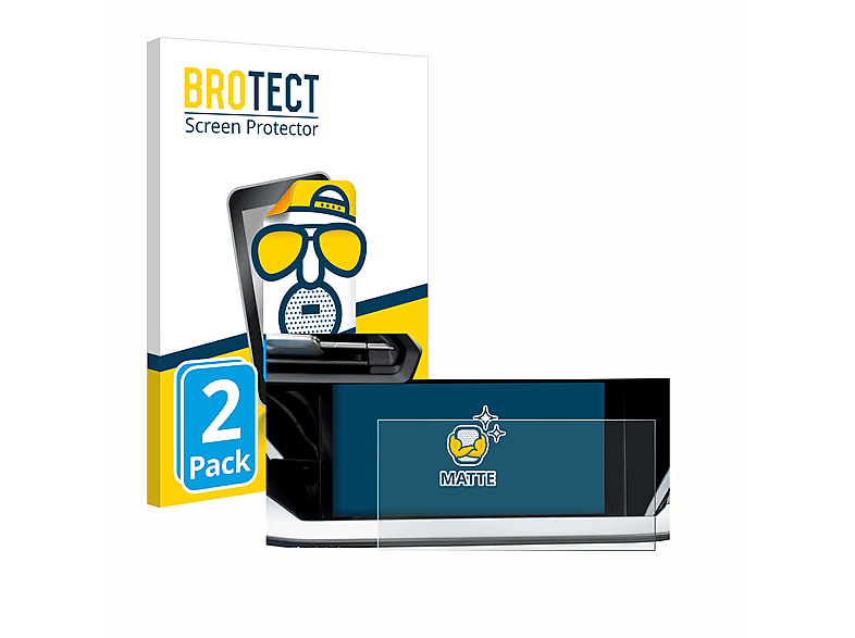 BROTECT Protector Pantalla Cristal Para Audi A3 Sportback TFSI E Facelift MMI 2024 Protector Vidrio - [Dureza 9H, Anti-Arañazos