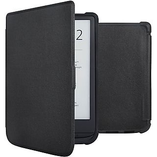 IMOSHION Slim Soft Case Sleepcover Bookcase zonder stand E-reader hoesje voor Vivlio,Pocketbook Pocketbook Basic Lux 4, Pocketbook HD 3, Pocketbook Touch Lux 5, Vivlio Lux 5 Zwart