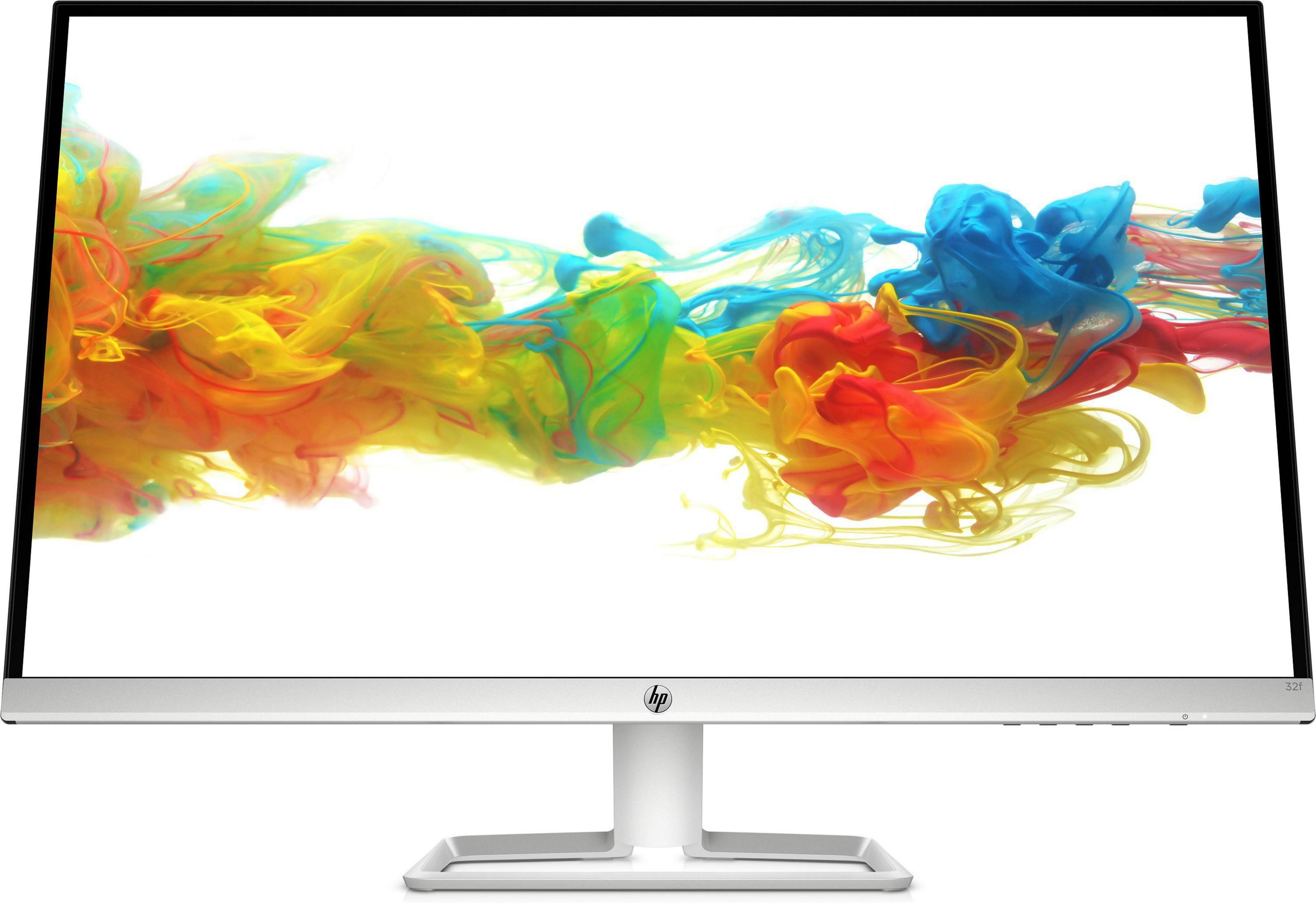 Monitor del computer argentato che mostra vortici di vernice colorata su uno sfondo bianco.