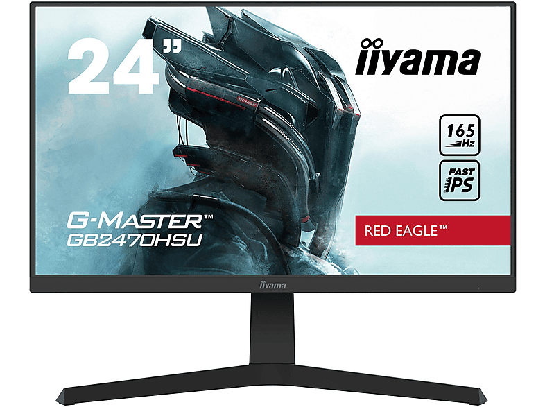 IIYAMA GB2470HSU-B1 G-MASTER RED EAGLE 23,8 Zoll Full-HD Monitor (0,8 ms Reaktionszeit , 165Hz , 165 Hz nativ)