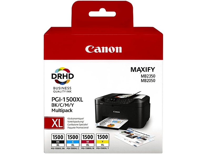 CANON PGI-1500XL 9182B004 4'lü Mürekkep baskı Kartuş Çok Renkli