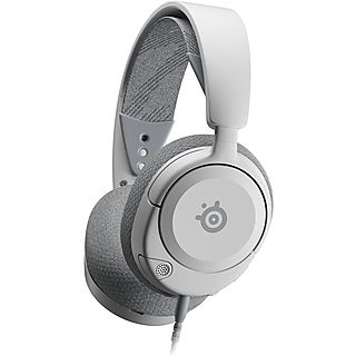 Auriculares gaming - STEELSERIES Arctis Nova 1P White, Circumaurales, Blanco