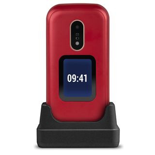 Móvil básico - DORO 6060, Rojo, 0,1 GB, 1000 mAh