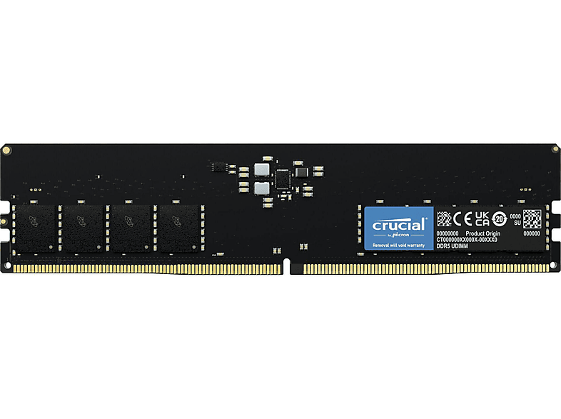 CRUCIAL CT32G48C40U5 32GB DDR5-4800 CL40 (16GBIT) Arbeitsspeicher 32 GB DDR5