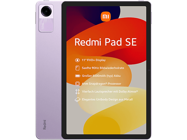 XIAOMI Redmi Pad SE, 128 GB, Lavanda violeta, 11 