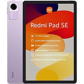 Tablet - XIAOMI Redmi Pad SE, Lavanda violeta, 128 GB, 11 " Full-HD+, 4 GB RAM, Snapdragon® 680 4G Mobile Platform, Android