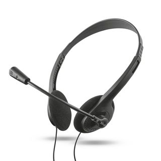 TRUST 21665 PRIMO CHAT HEADSET F. PC U. LAPTOP, On-ear Headset Schwarz