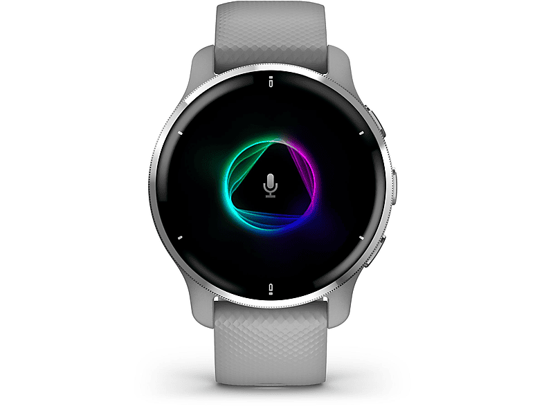 GARMIN VENU 2 PLUS GRAU Smartwatch Polymer Silikon, Hellgrau