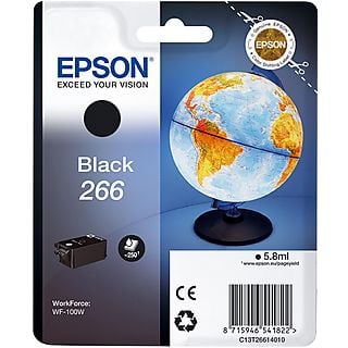 EPSON Singlepack Black 266 ink cartridge  Zwart