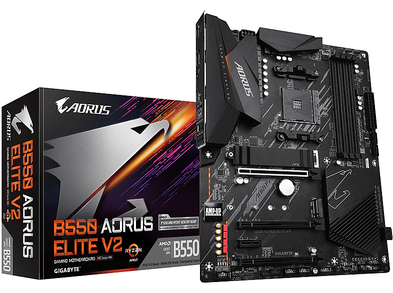 GIGABYTE B550 AORUS ELITE V2 Mainboard Mehrfarbig