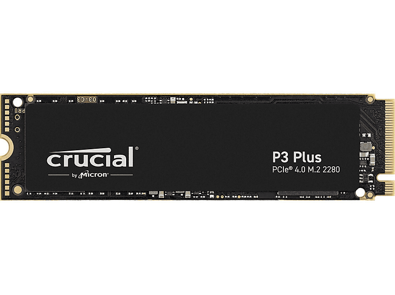 CRUCIAL CT500P3PSSD8 P3 PLUS 500GB NVME, 500 GB, SSD, 0 Zoll, intern