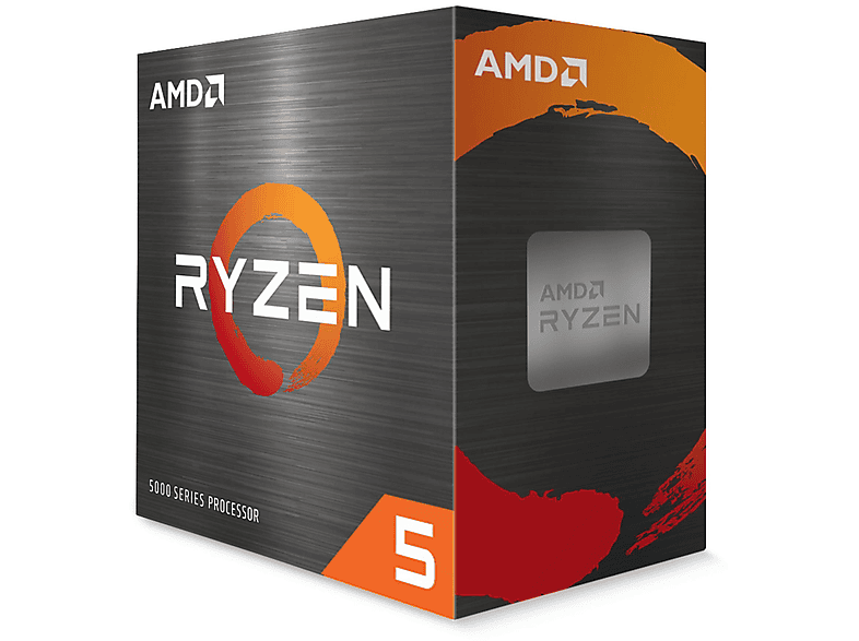 AMD 100-100000065BOX RYZEN 5 5600X Prozessor, Mehrfarbig