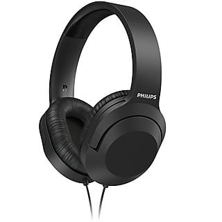 Auriculares con cable - PHILIPS TAH2005BK/00, Circumaurales, Negro