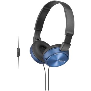 Auriculares - SONY MDR-ZX310AP, Circumaurales, Azul