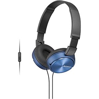 Auriculares - SONY MDR-ZX310AP, Circumaurales, Azul