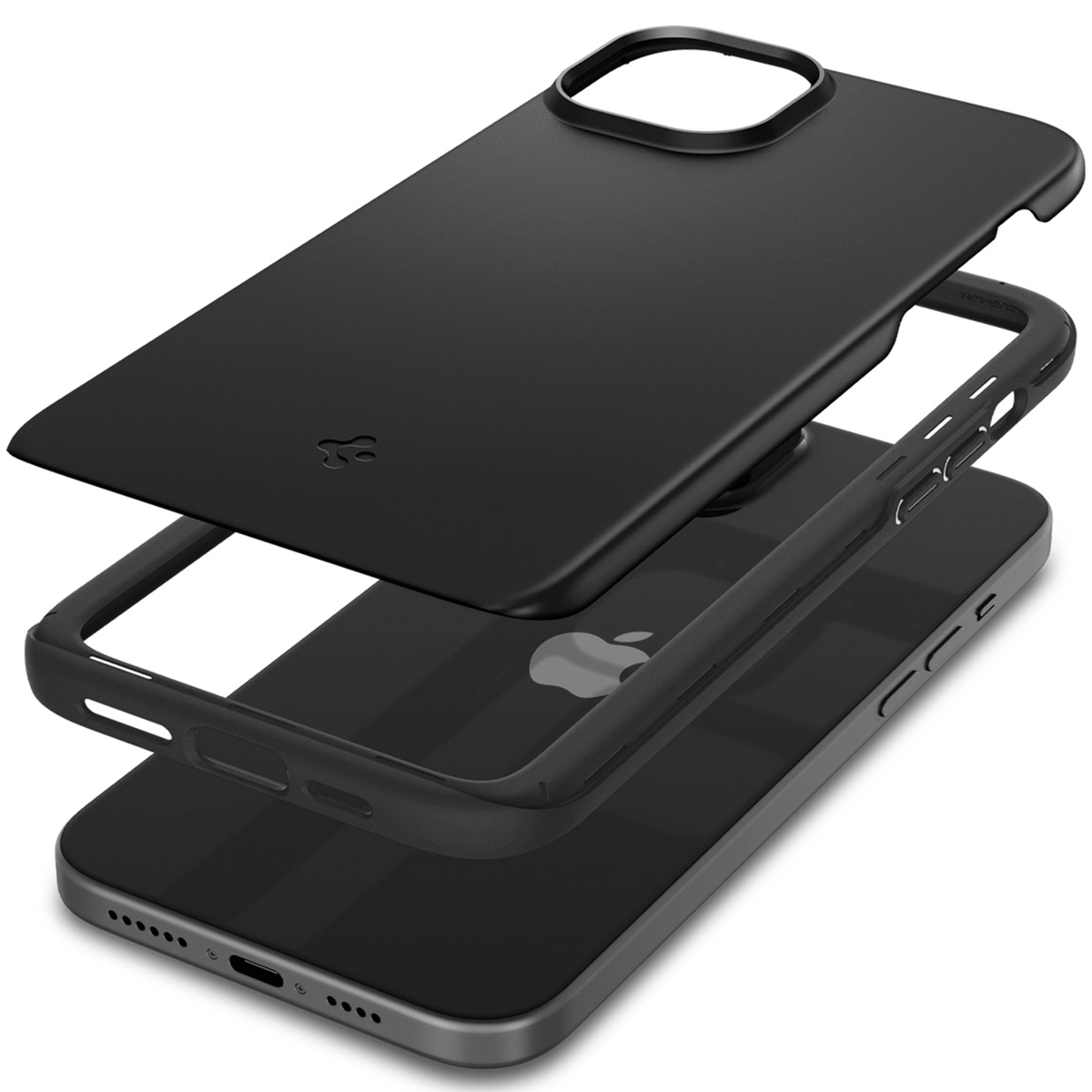 Etui na telefon komórkowy SPIGEN ACS06776 Czarny