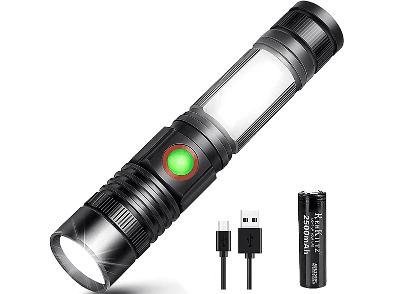 Aufladbare Taschenlampe - 5 Modi Wasserdicht Für Outdoor