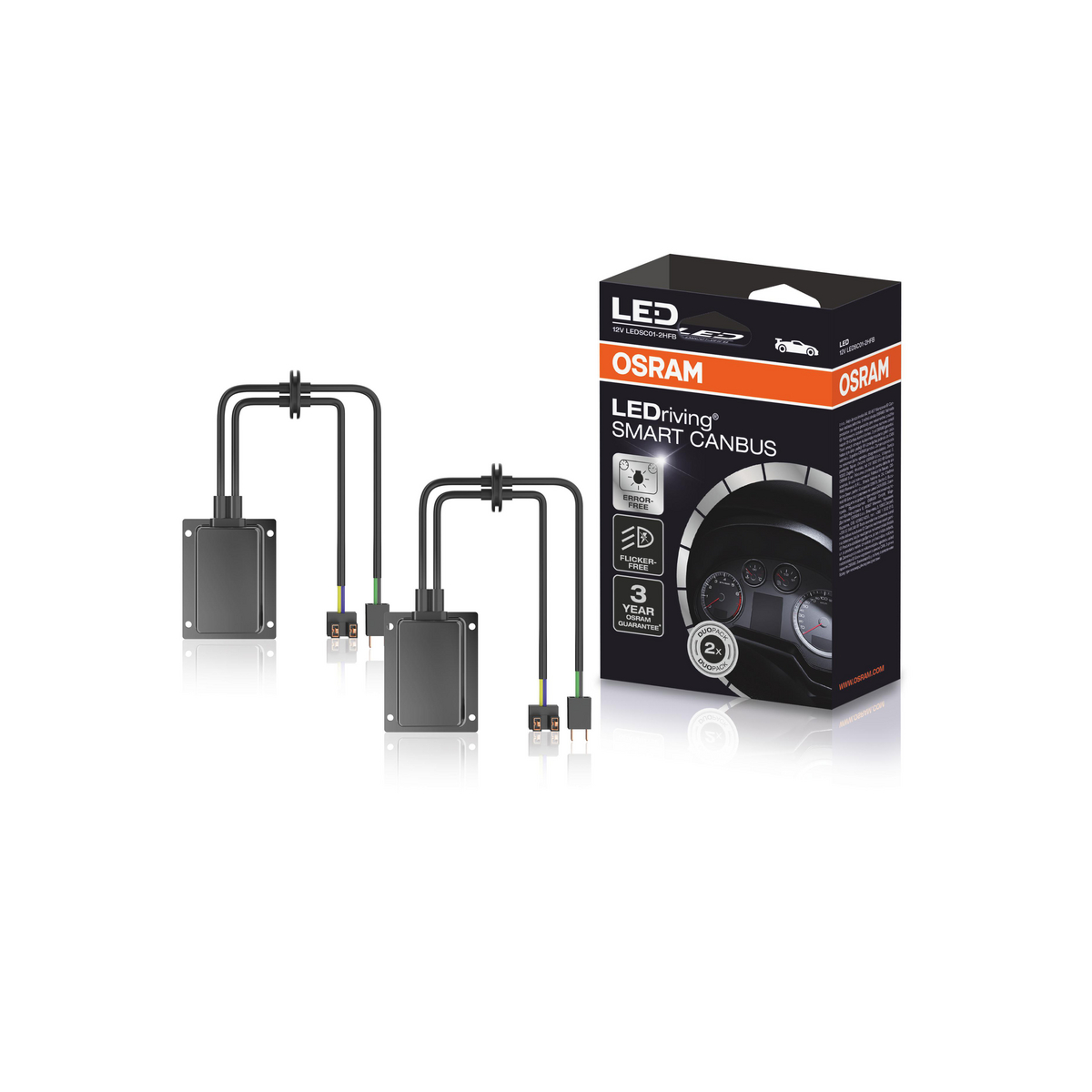 Zwei LED-Fahrlichter Smart CANBUS mit einer Box.