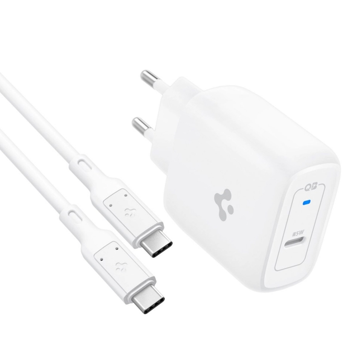 SPIGEN ACH02589 45W Şarj Cihazı Beyaz