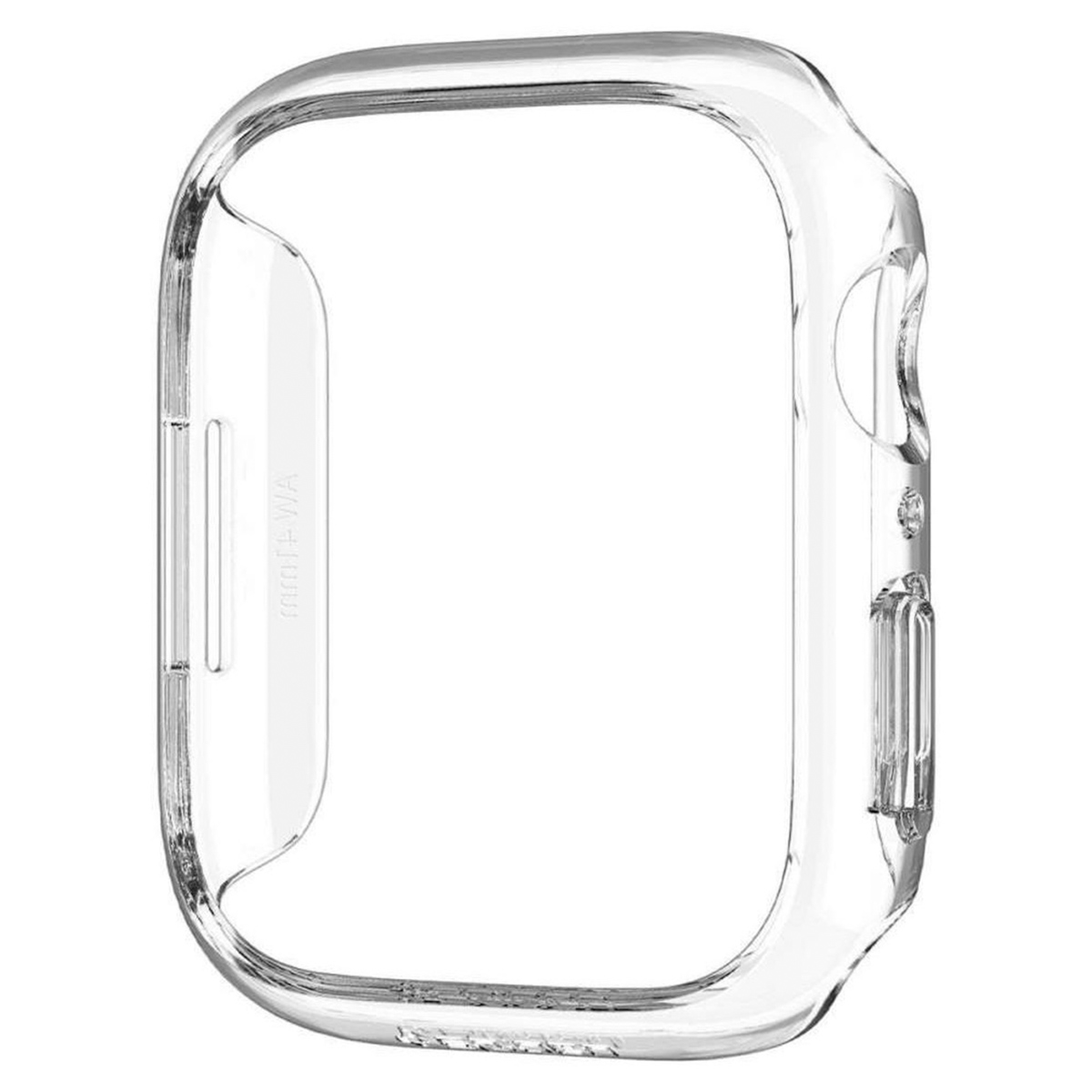 Clear watch case. Displays the outline of the watch.