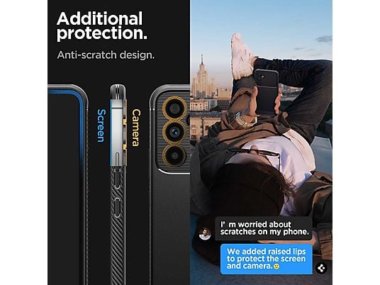SPIGEN Spigen Rugged Armor Backcover smartphone Telefoonhoesje voor Samsung Galaxy A54 (5G) Zwart