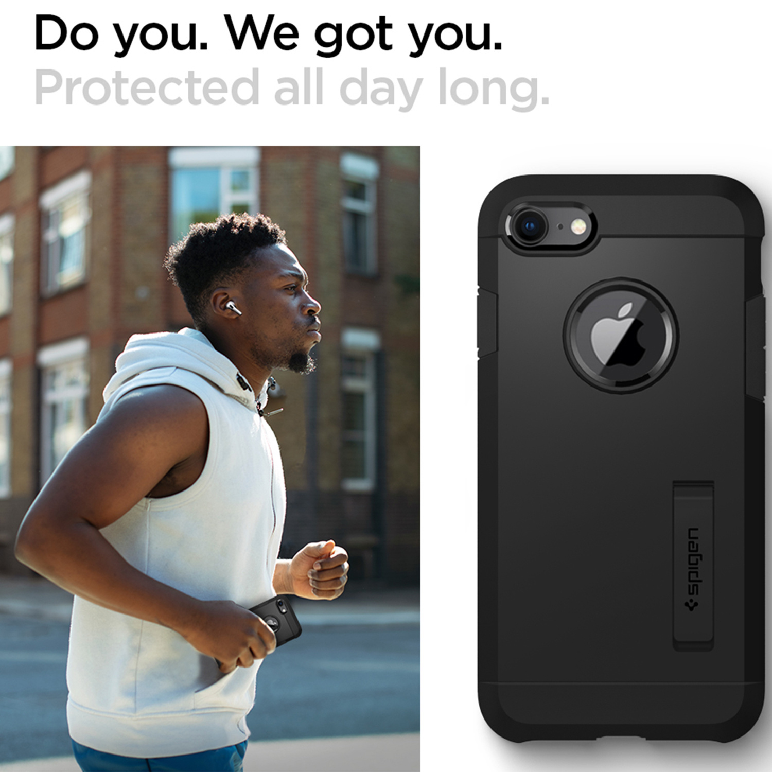 Etui na telefon komórkowy SPIGEN Tough Armor Czarny