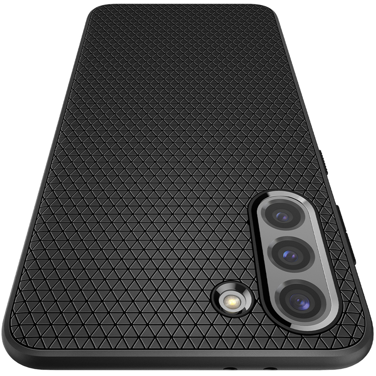 Etui - plecki SPIGEN LIQUID AIR FOR GALAXY S21 BLACK Czarny matowy