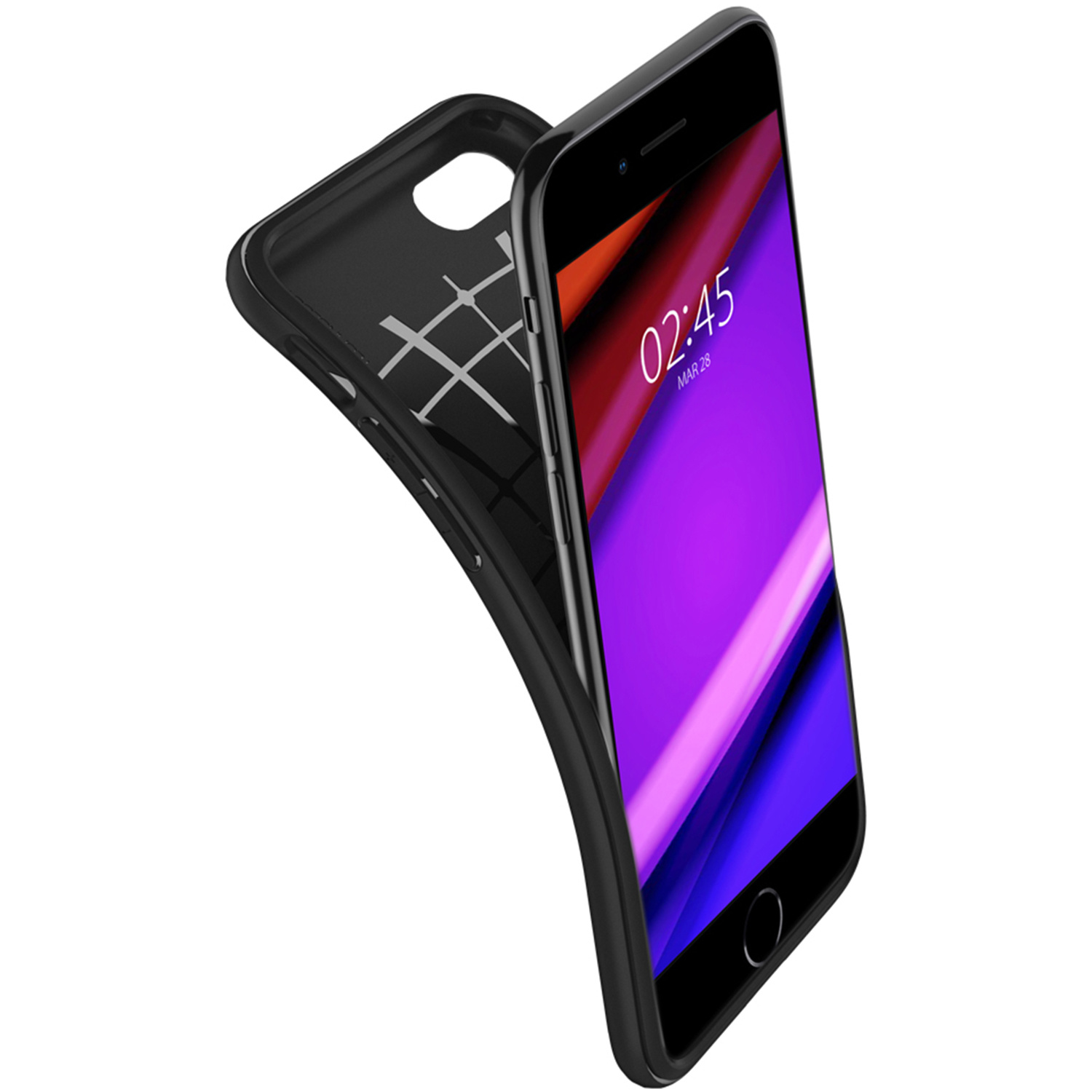 Etui na telefon komórkowy SPIGEN Rugged Armor Czarny