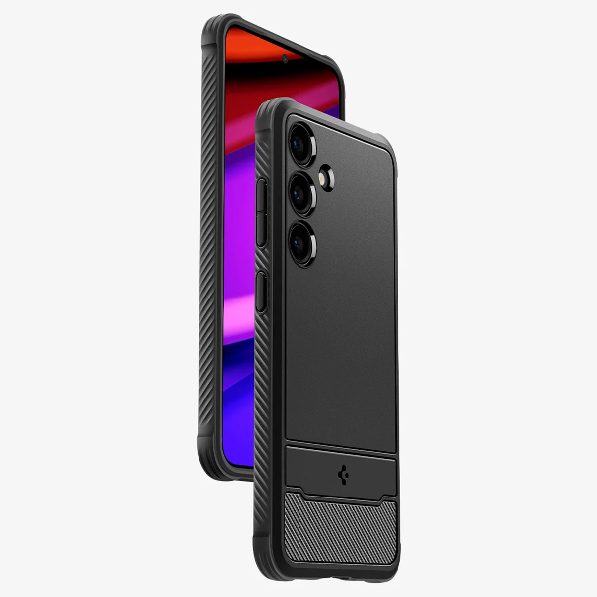 Etui na telefon komórkowy SPIGEN Rugged Armor Czarny