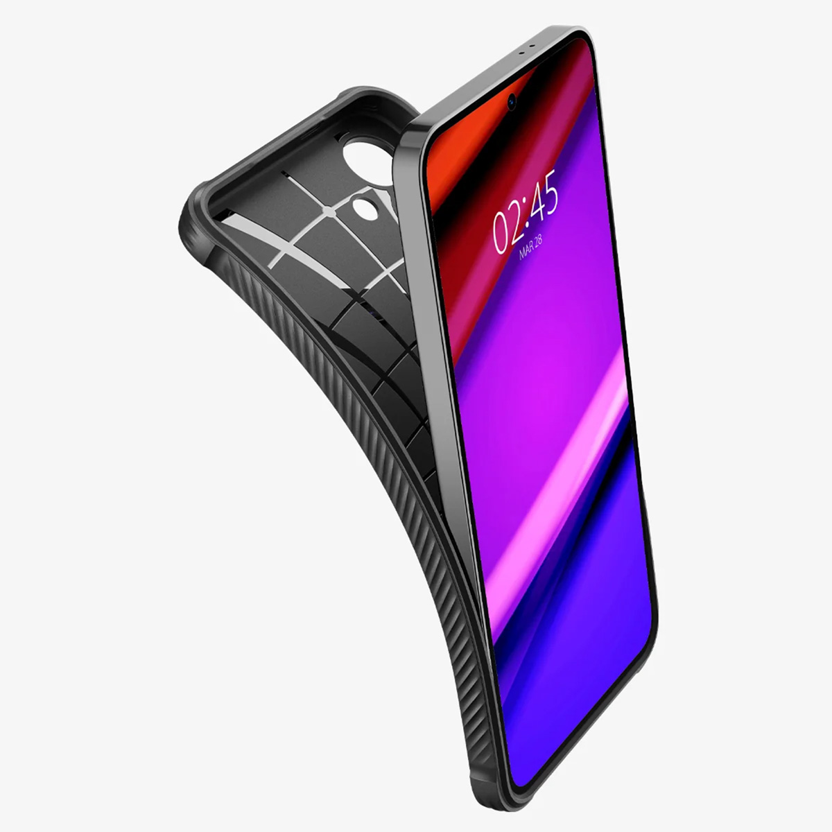 Etui na telefon komórkowy SPIGEN Rugged Armor Czarny