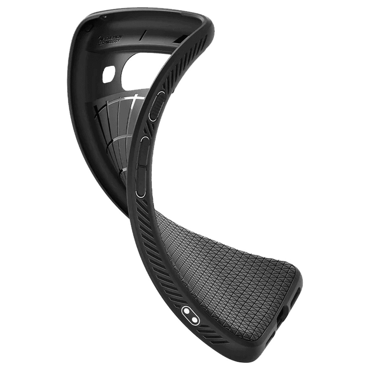 Etui na telefon komórkowy SPIGEN Liquid Air Czarny