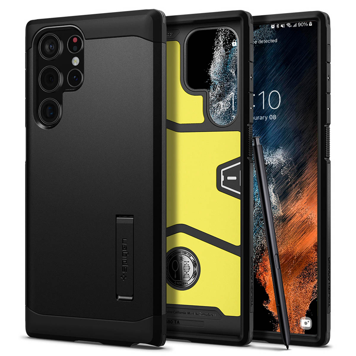 Etui na telefon komórkowy SPIGEN Tough Armor Czarny