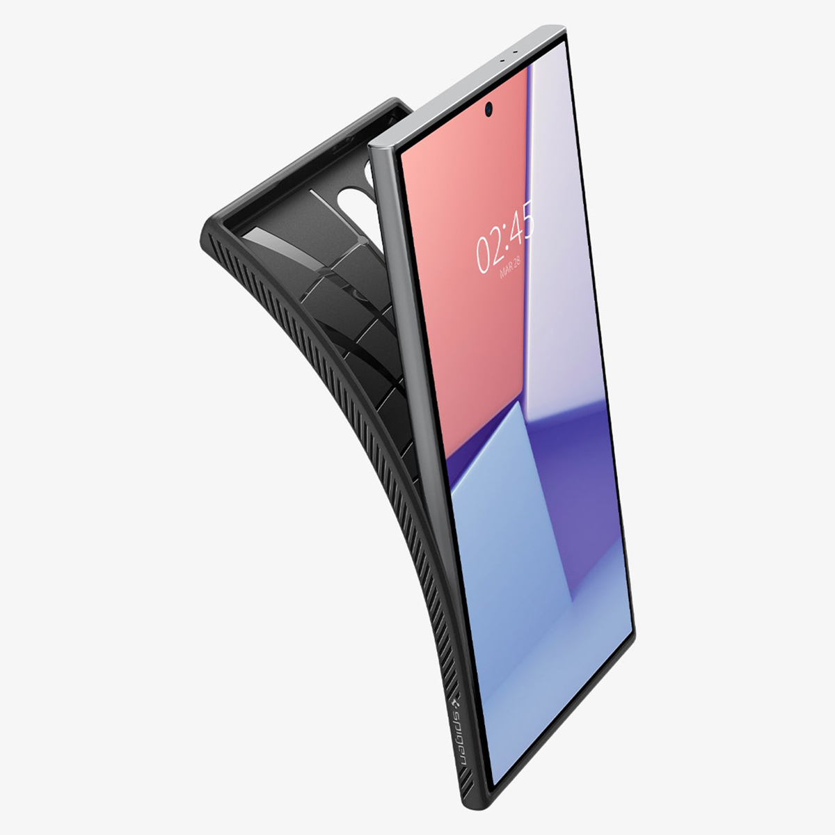 Etui na telefon komórkowy SPIGEN Liquid Air Czarny