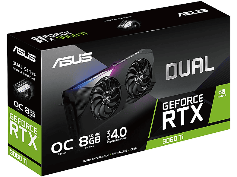 ASUS 90YV0FT2-M0NA00 DUAL-RTX3060TI-O8G-MINI-V2 (NVIDIA, Grafikkarte) ASUS 90YV0FT2-M0NA00 DUAL-RTX3060TI-O8G-MINI-V2 (NVIDIA, Grafikkarte)