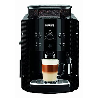 Cafetera express - KRUPS EA8108, 15 bar, 1450 W, 2 tazas, Negro